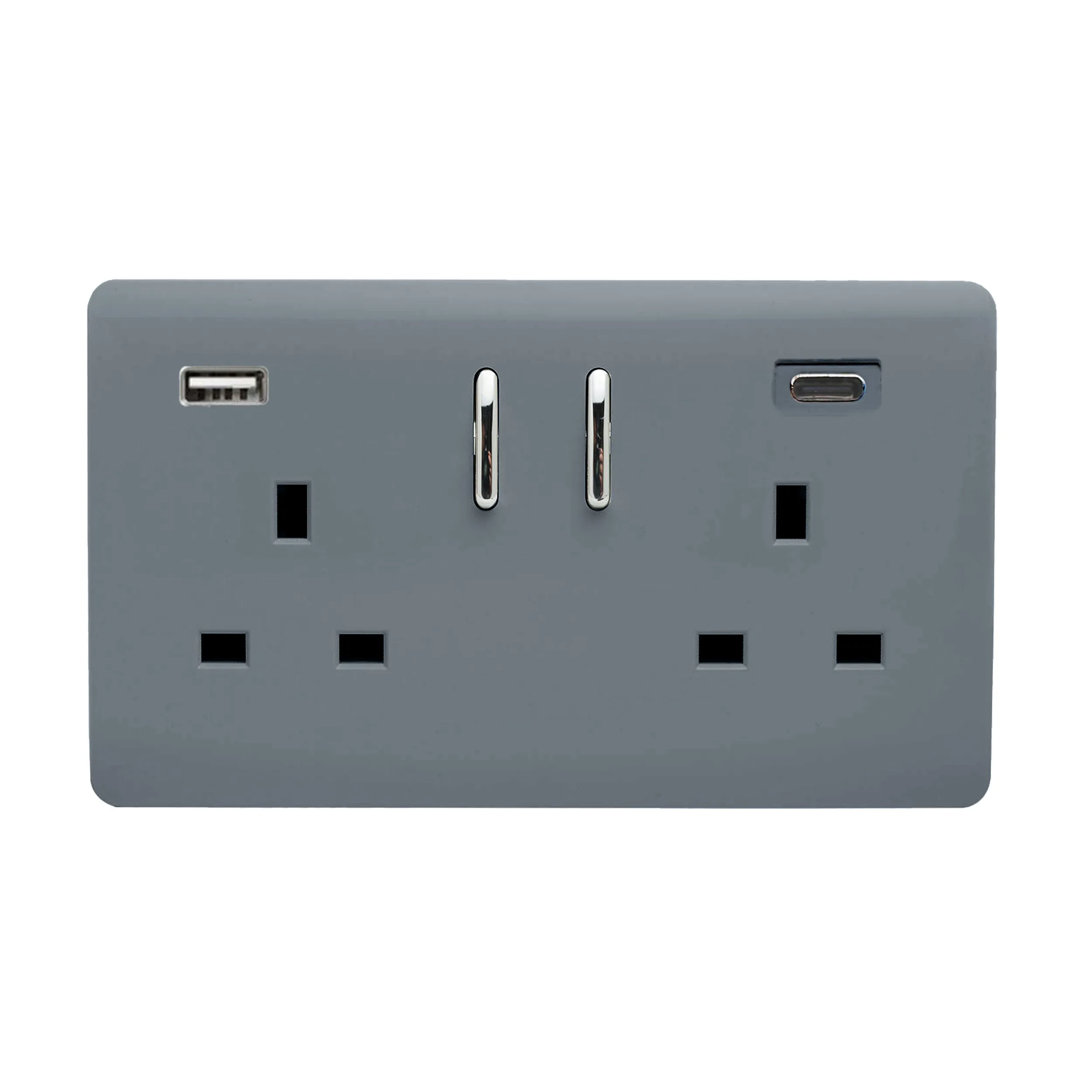 Warm Grey Wiring Accessories Trendi Decorative Screwless Warm Grey Wiring Accessories Trendi Decorative Screwless